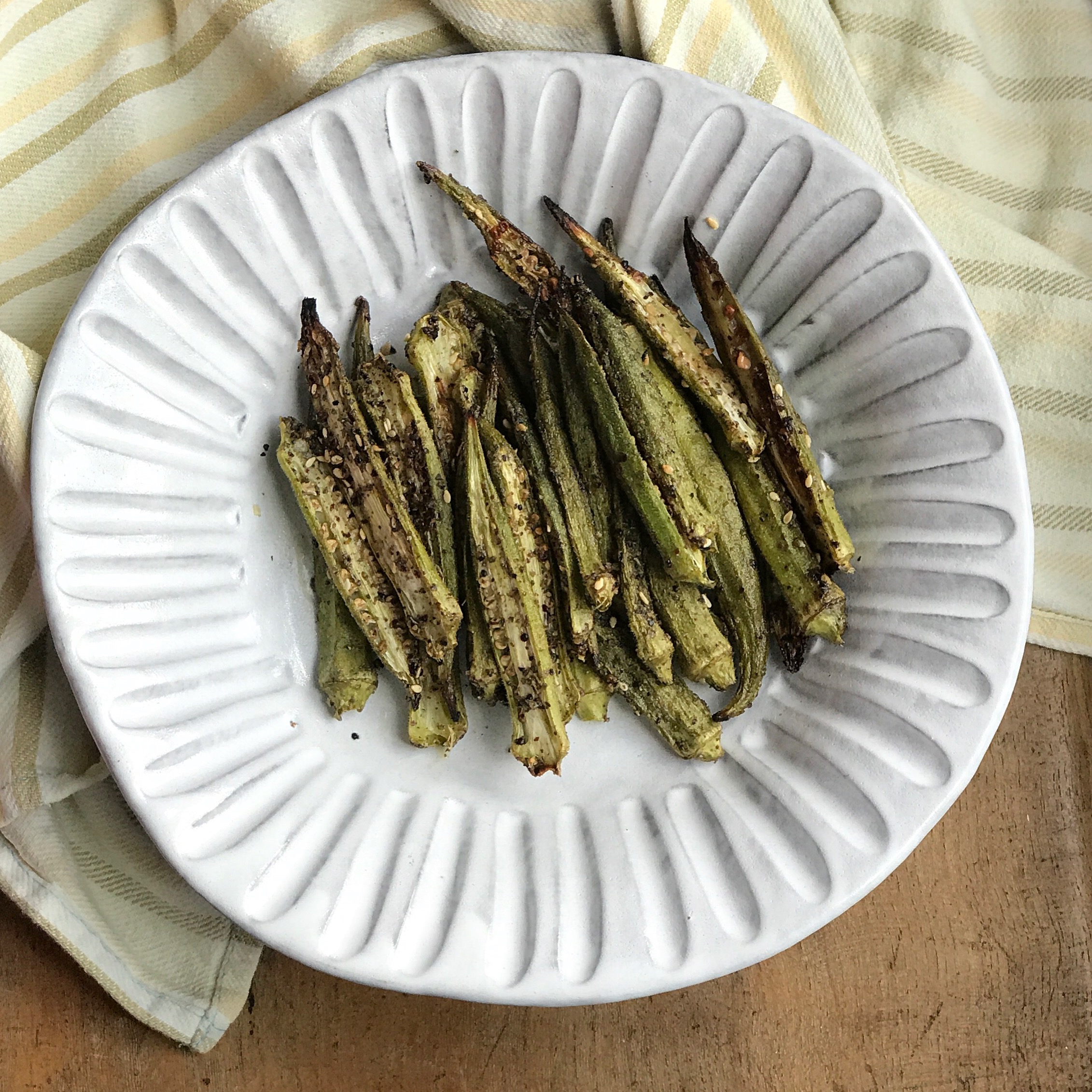 Oven roasted okra hotsell