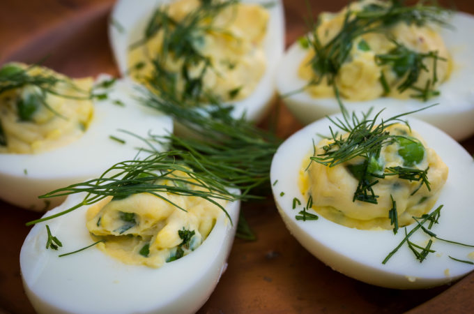 Deviled Green Eggs — Smart In The Kitchen