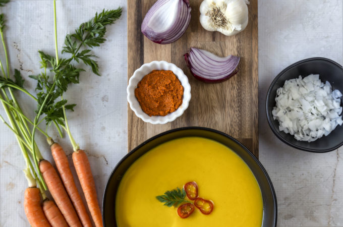 Red Curry Carrot Ginger Soup