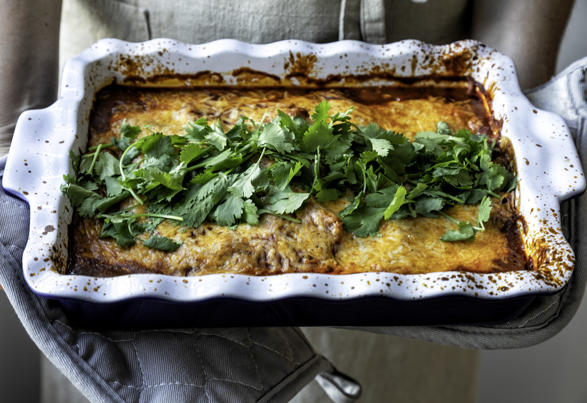 Easy Crock Pot Chicken Enchiladas Casserole - Recipes From A Pantry