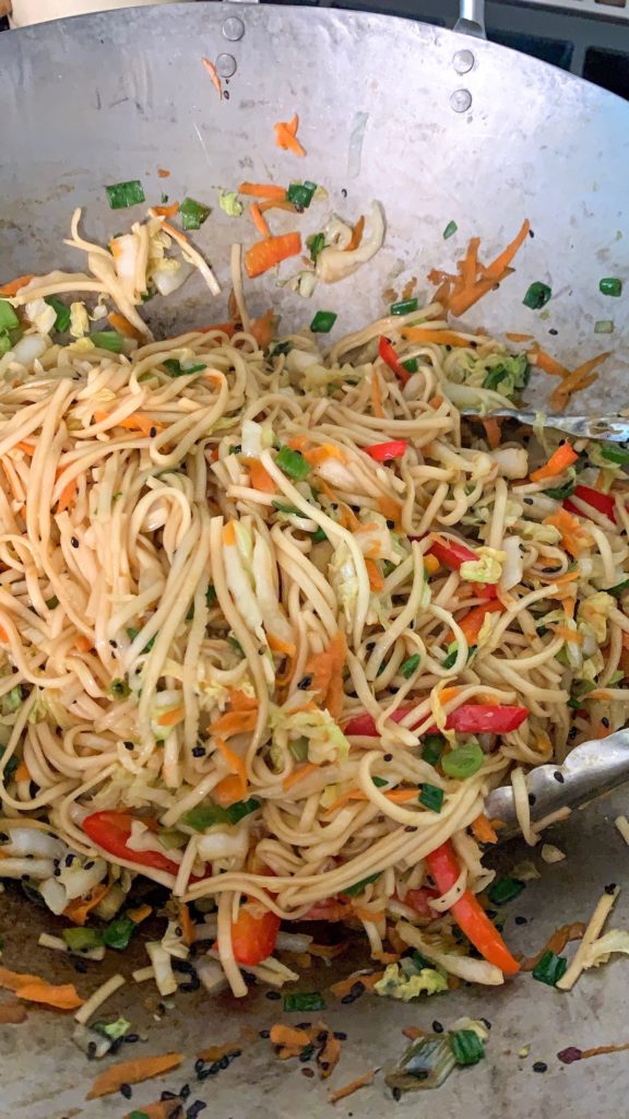 Wok with Sesame Noodles 