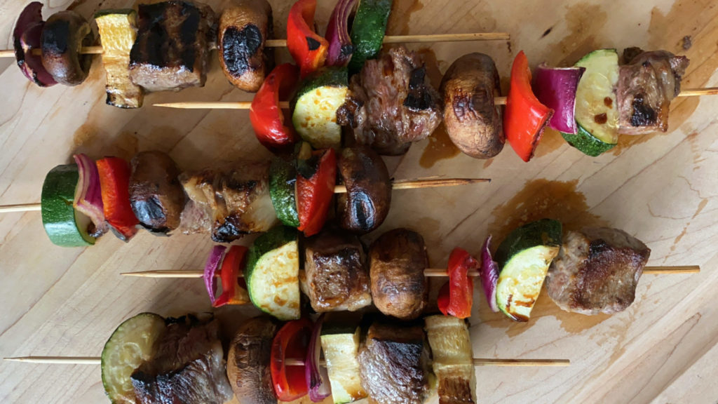 Make these delicious Soy-Honey Steak Kabobs for an easy weeknight dinner