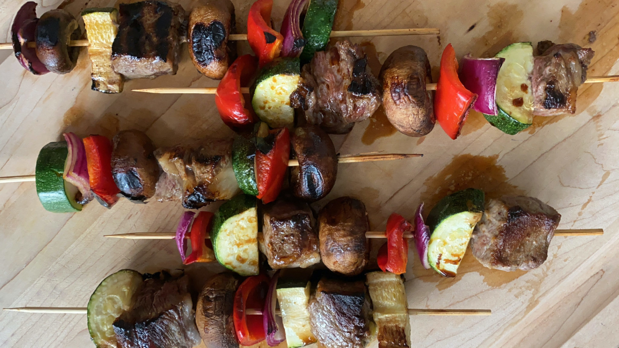 Grilled Steak Skewers With A Perfect Spicy Coconut Marinade