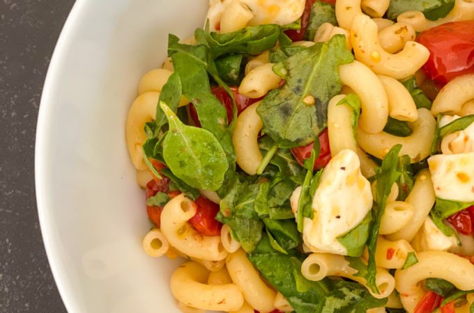 pasta salad with roasted tomatoes