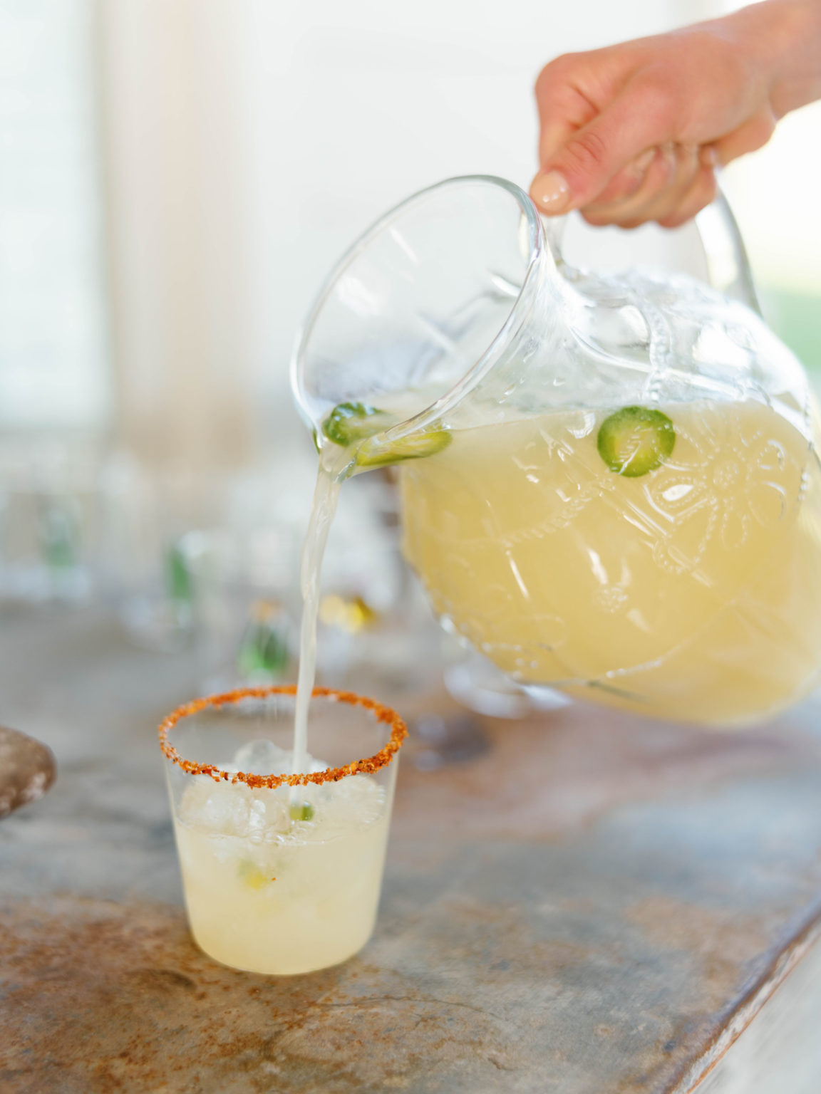 Big Batch Jalapeño Margaritas — Smart In The Kitchen Cocktails